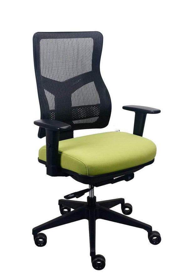 Chairs Office Chair - 26.5" x 23" x 36.69" Green Mesh/Fabric Chair HomeRoots