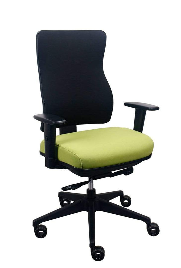 Chairs Office Chair - 26.5" x 23" x 36.69" Light Green Fabric Chair HomeRoots