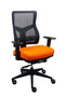 Chairs Office Chair - 26.5" x 23" x 36.69" Orange Mesh / Fabric Chair HomeRoots