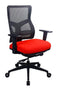 Chairs Office Chair - 26.5" x 23" x 36.69" Red Mesh / Fabric Chair HomeRoots