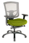 Chairs Office Chair - 27.2" x 25.6" x 39.8" Green Mesh/Fabric Chair HomeRoots