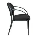 Chairs Office Desk Chair - 24" x 19.7" x 32.3" Black, Fabric, Stack Chair HomeRoots