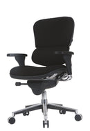 Chairs Office Desk Chair - 26.5" x 29" x 39.5" Black Fabric Chair HomeRoots