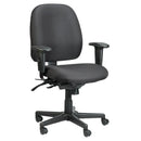 Chairs Office Desk Chair - 29.5" x 26" x 37" Black Tilt Tension Control Fabric Chair HomeRoots