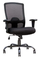 Chairs Office Desk Chair - 29" x 26.4" x 41" Black Mesh Fabric Chair HomeRoots