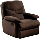 Chairs Recliner Chair - 34'.65" X 35'.04" X 39'.76" Chocolate Upholstered Motion Recliner HomeRoots