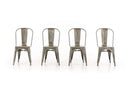 Chairs Sitting Chair - Two 33" Steel Side Chairs HomeRoots