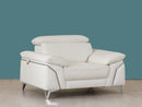 Chairs Stress less Chair - 31" Fashionable White Leather Chair HomeRoots