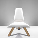 Chairs Wood Accent Chair - 31" X 27" X 34" White Zebra Wood Chair HomeRoots