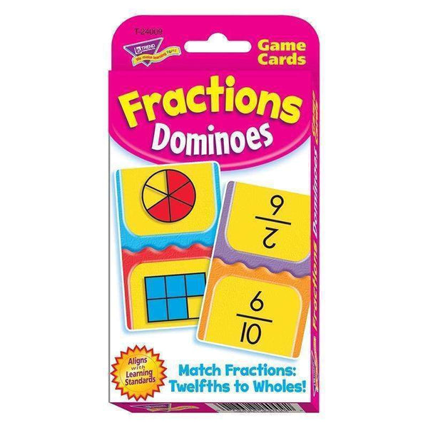 CHALLENGE CARDS FRACTIONS DOMINOES-Learning Materials-JadeMoghul Inc.