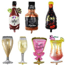 Champagne Bottle/Beer Cup Balloons