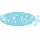 Champagne Bubbles Mini Cling Indigo Blue (Pack of 1)-Wedding Signs-Candy Apple-JadeMoghul Inc.