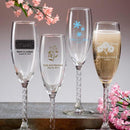 Champagne Flute With Twisted Stem <span class="smaller">(gift boxes available)</span>-Favor Boxes Bags & Containers-JadeMoghul Inc.