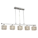 Chandeliers Chandelier Lamp - Sandra 5-light Crystal 34-inch Chrome Chandelier HomeRoots