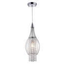 Chandeliers Chandelier Lamp - Xyza 1-light Crystal 7.5-inch Chrome-finish Chandelier HomeRoots