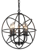 Chandeliers Chandeliers For Sale - Meila 5-light Black 16-inch Spherical Chandelier HomeRoots