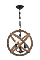 Chandeliers Chandeliers For Sale - Twirlie 16.5-inch Hemp Rope Antique Bronze Metal Chandelier HomeRoots