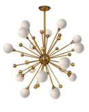 Chandeliers Cheap Chandeliers - 37" X 37" X 39" Brass Metal Glass Rope Chandelier HomeRoots