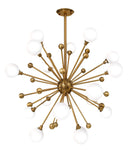 Chandeliers Cheap Chandeliers - 37" X 37" X 39" Brass Metal Glass Rope Chandelier HomeRoots