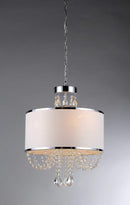 Chandeliers Dining Room Chandeliers - 'Hera' Shaded Crystal-detailed 4-light Chandelier HomeRoots