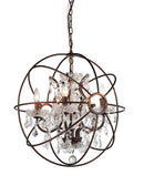 Chandeliers Dining Room Chandeliers - Warehouse of Tiffany Planet shaker Antique Bronze Spherical Chandelier HomeRoots