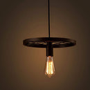 Chandeliers Modern Chandeliers - Akiko 1-light Antique Bronze 12-inch Edison Chandelier with Bulb HomeRoots