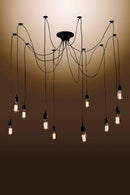 Chandeliers Modern Chandeliers - Laycie 10-bulb Edison Chandelier with Bulbs HomeRoots