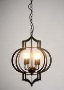 Chandeliers Modern Chandeliers - Lynette 4-light Black-finished 17-inch Chandelier with Bulbs HomeRoots