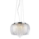 Chandeliers Rustic Chandeliers - 'Odysseus' Chrome and Crystal 5-light Chandelier HomeRoots
