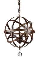 Chandeliers Rustic Chandeliers - Riza 3-light Antique Bronze 12-inch Crystal Chandelier HomeRoots