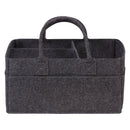 Charcoal Gray Felt Storage Caddy-GRAY-JadeMoghul Inc.