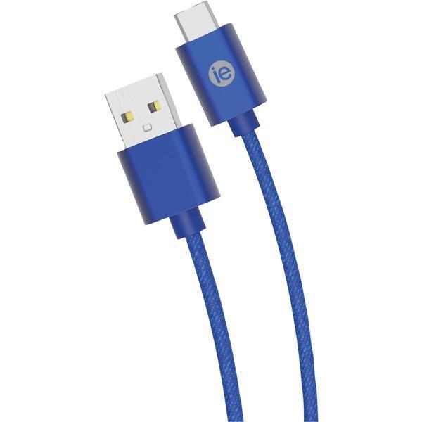 Charge & Sync Braided USB-C(TM) to USB-A Cable, 10ft (Blue)-USB Charge & Sync Cable-JadeMoghul Inc.
