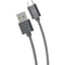 Charge & Sync Braided USB-C(TM) to USB-A Cable, 10ft (Gray)-USB Charge & Sync Cable-JadeMoghul Inc.