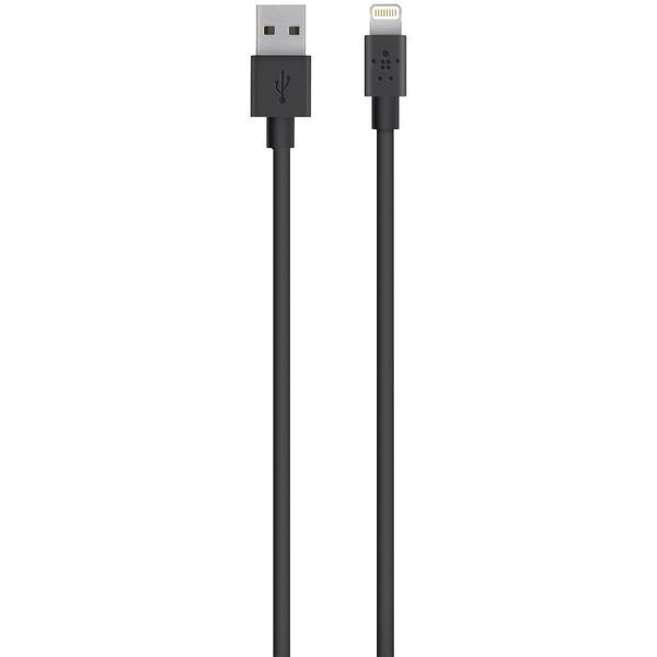 Charge & Sync MIXIT?(TM) USB Cable with Lightning(R) Connector (Black), 4ft-USB Charge & Sync Cable-JadeMoghul Inc.