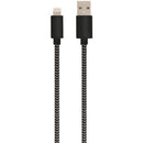Charge & Sync USB Cable with Lightning(R) Connector, 5ft (Black)-USB Charge & Sync Cable-JadeMoghul Inc.