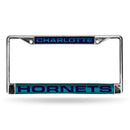 Subaru License Plate Frame Charlotte Hornets Laser Chrome Frame