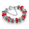 Charm Jewelry Silver Bracelets For Women Blue Crystal Beads Bracelet-Red-JadeMoghul Inc.