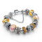 Charm Jewelry Silver Bracelets For Women Blue Crystal Beads Bracelet-Yellow-JadeMoghul Inc.