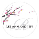 Cherry Blossom Small Sticker (Pack of 1)-Wedding Favor Stationery-JadeMoghul Inc.