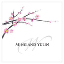 Cherry Blossom Square Tag (Pack of 1)-Wedding Favor Stationery-JadeMoghul Inc.