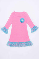 Chic A-Line Dress - Girls-Girls Fancy Dresses-6M-Pink Flash-JadeMoghul Inc.