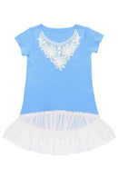 Chic Boho High-Low Top - Girls-Not Printed-3-Azure-JadeMoghul Inc.