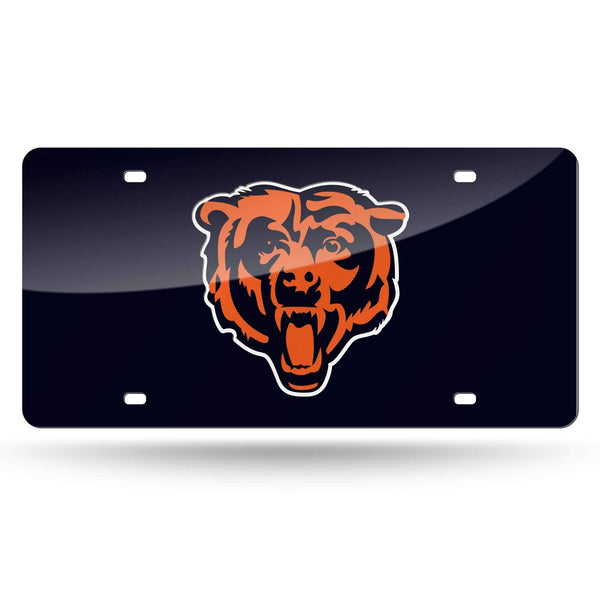 NFL Chicago Bears Bear Head Navy Bkg Laser