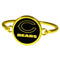 Chicago Bears Gold Tone Bangle Bracelet-NFL,Chicago Bears,Jewelry & Accessories-JadeMoghul Inc.