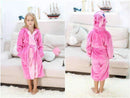 Child Bathrobe Cartoon Dinosaur 100% Polyester Kids Bathrobes Beach Pool Swimming Poncho Towel Coral Girls Boys Sleepwear-as picture 4-4T-JadeMoghul Inc.