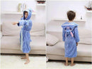 Child Bathrobe Cartoon Dinosaur 100% Polyester Kids Bathrobes Beach Pool Swimming Poncho Towel Coral Girls Boys Sleepwear-as picture-4T-JadeMoghul Inc.