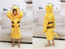 Child Bathrobe Cartoon Dinosaur 100% Polyester Kids Bathrobes Beach Pool Swimming Poncho Towel Coral Girls Boys Sleepwear-as picture 6-4T-JadeMoghul Inc.