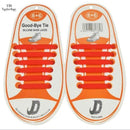 Children No Tie Silica Gel Shoe Laces-Black-JadeMoghul Inc.