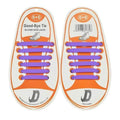 Children No Tie Silica Gel Shoe Laces-Purple-JadeMoghul Inc.