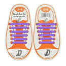 Children No Tie Silica Gel Shoe Laces-Purple-JadeMoghul Inc.